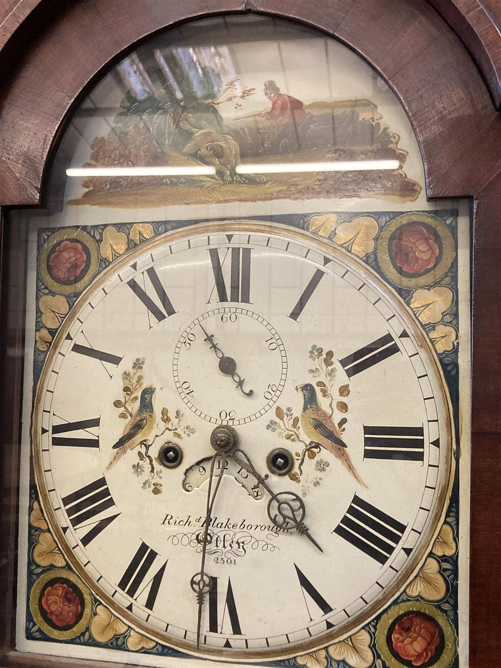 A Victorian banded mahogany eight-day longcase clock, Richard Blakeborough, Otley,